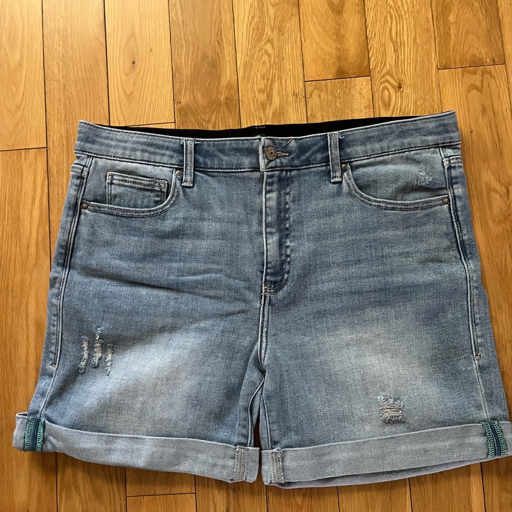 LuLaRoe Distressed Jean Shorts